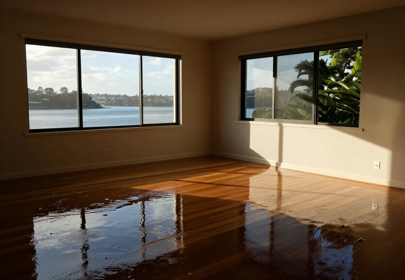 Musty odour in a Middle Cove living room before treatment